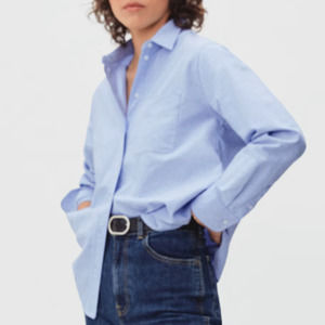 NWT Everlane The Relaxed Oxford Shirt in Light Blue